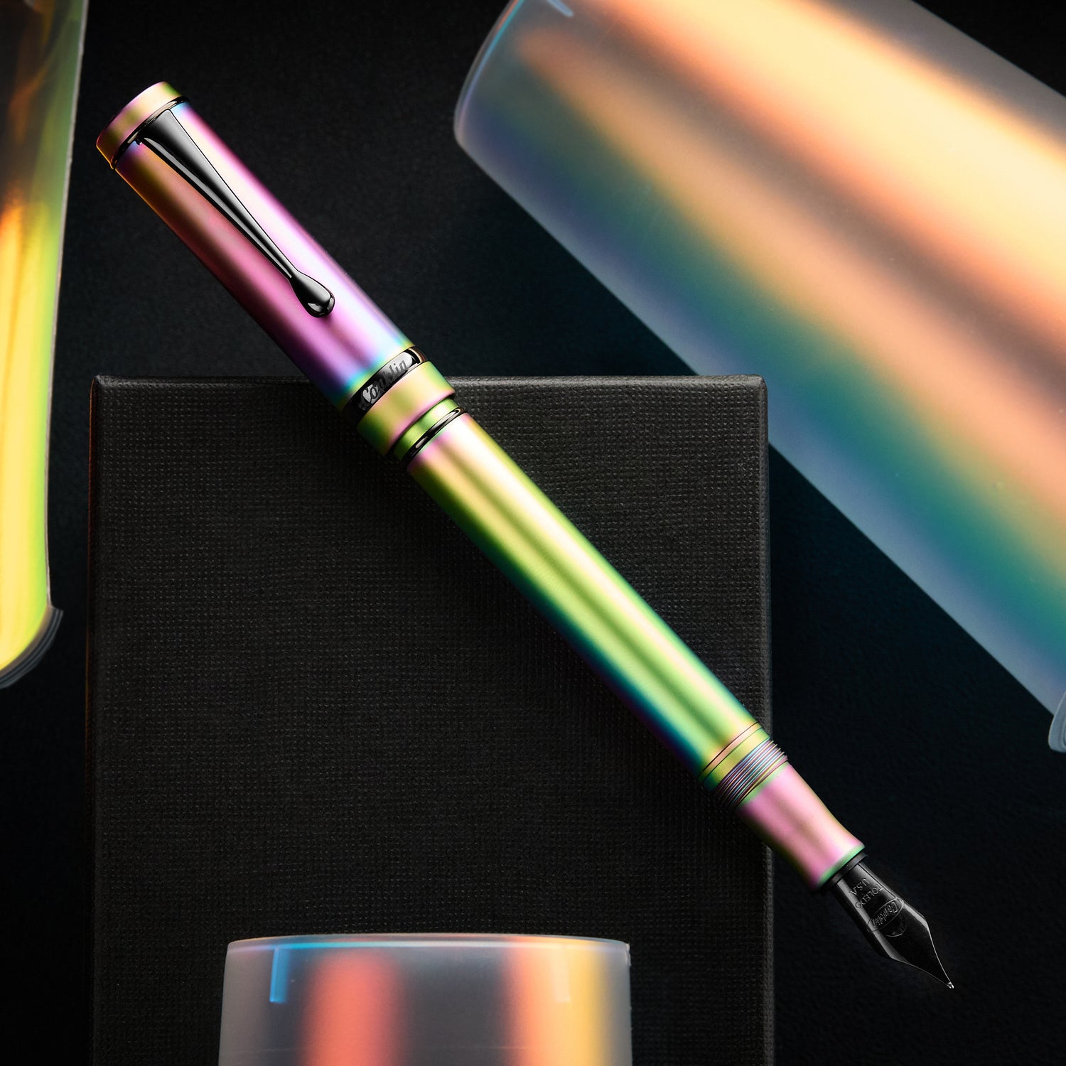Conklin Duragraph Fountain Pen Matte Rainbow PVD (Special