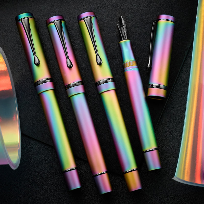 Conklin Duragraph Fountain Pen - Matte Rainbow PVD (Special Edition)