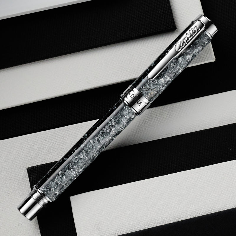 Conklin Endura Epoxy Nights Gel Rollerball -  Silver/Black (Special Edition)