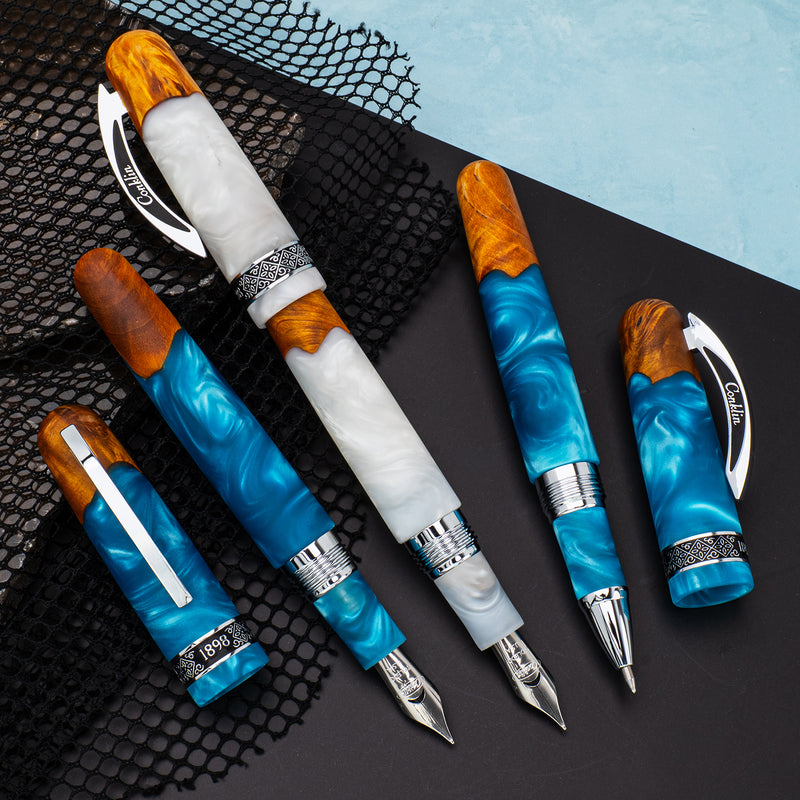 Conklin 1898 Gel Rollerball Pen - Spectra Fusion Blue (Limited Edition)