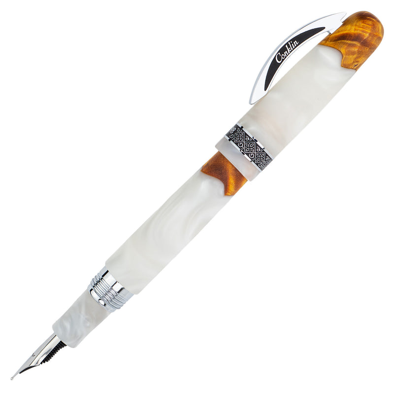Conklin 1898 Fountain Pen - Spectra Fusion White (Limited Edition)