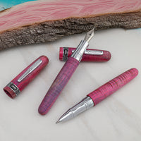 Conklin 1898 Fountain Pen - Stabilized Wood Matte Purple/Pink (Limited Edition)