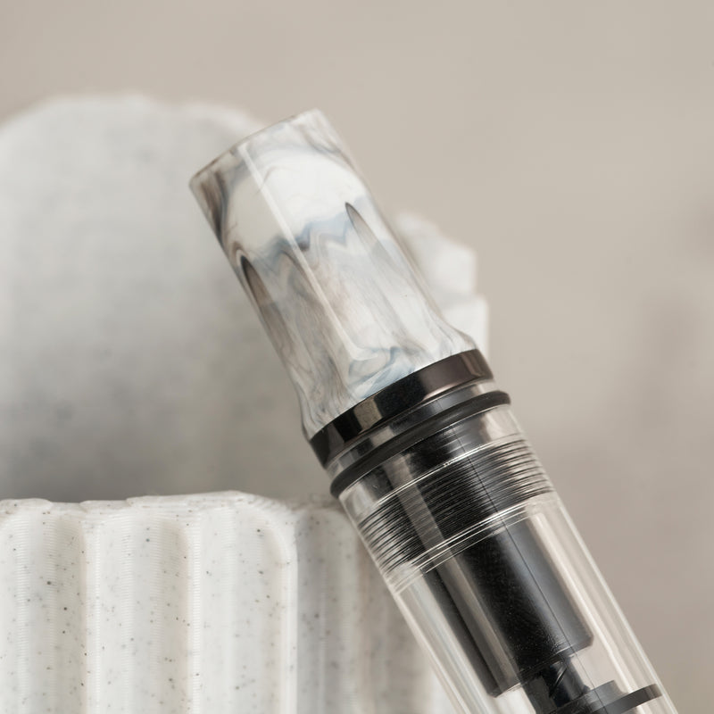 TWSBI ECO Fountain Pen - Carrara w/ Onyx Trim
