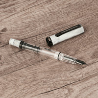 TWSBI ECO Fountain Pen - Carrara w/ Onyx Trim