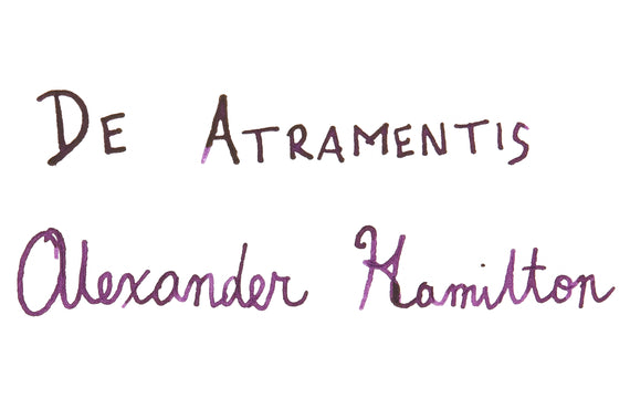 De Atramentis Alexander Hamilton