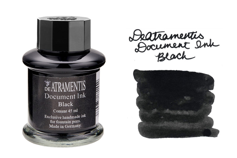 De Atramentis Document Ink Black - 45ml Bottled Ink