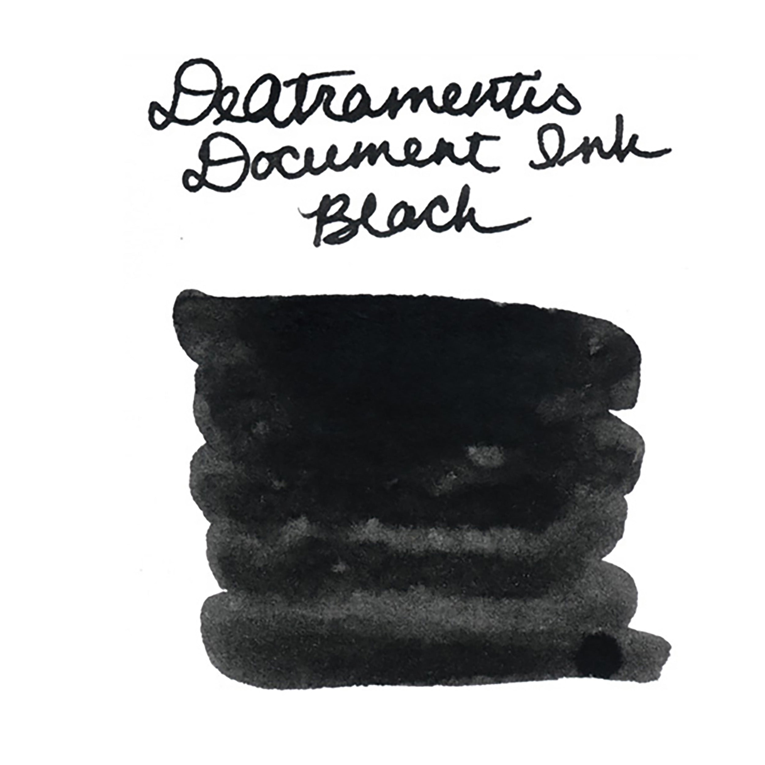 De Atramentis Document Ink Black - Ink Sample - The Goulet Pen Company