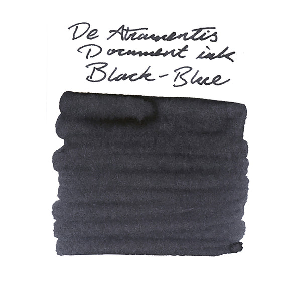 De Atramentis Document Ink Black Blue - Ink Sample