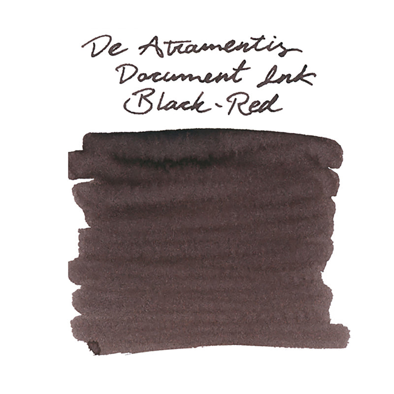 De Atramentis Document Ink Black Red - Ink Sample