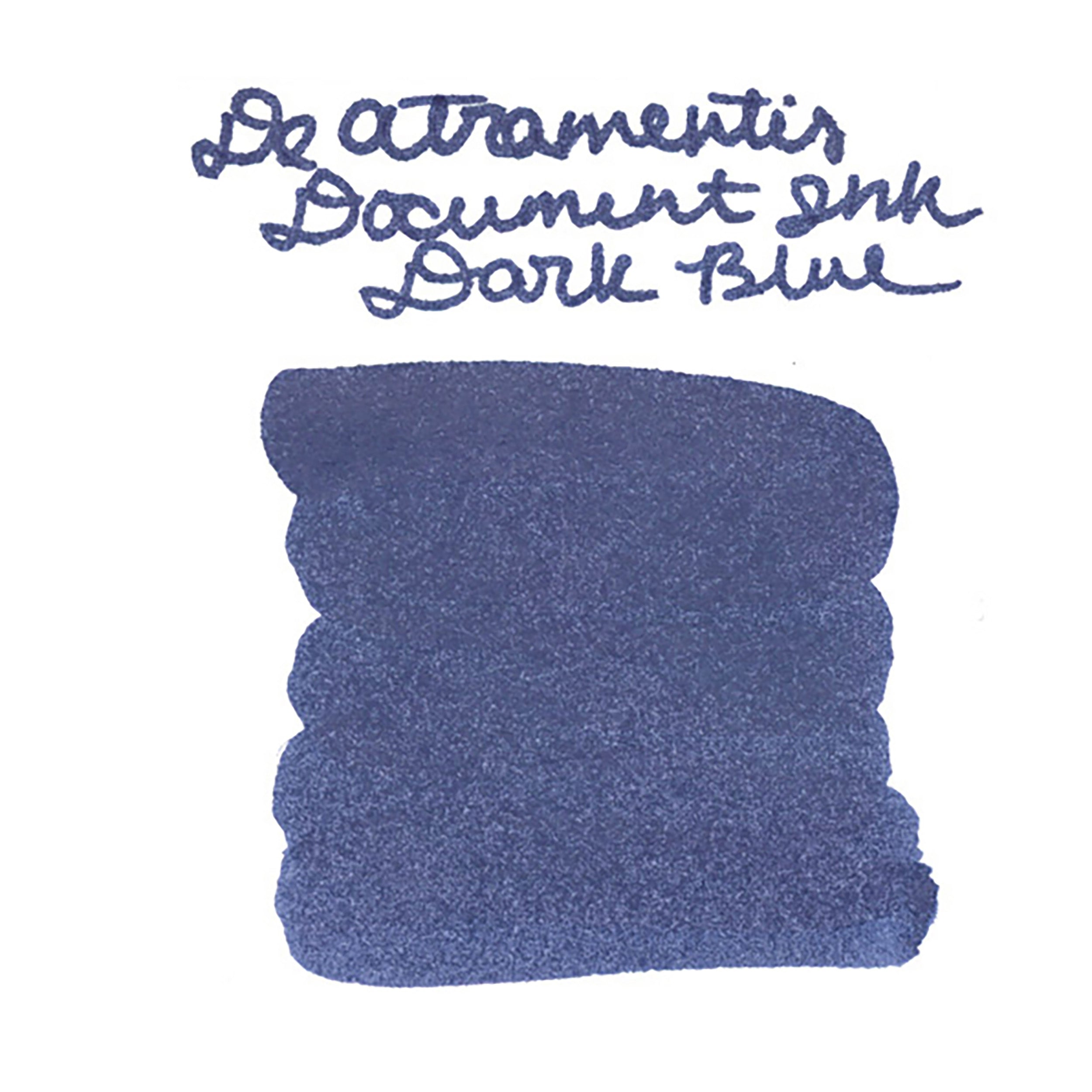 De Atramentis Document Ink Dark Blue - Ink Sample - The Goulet Pen Company