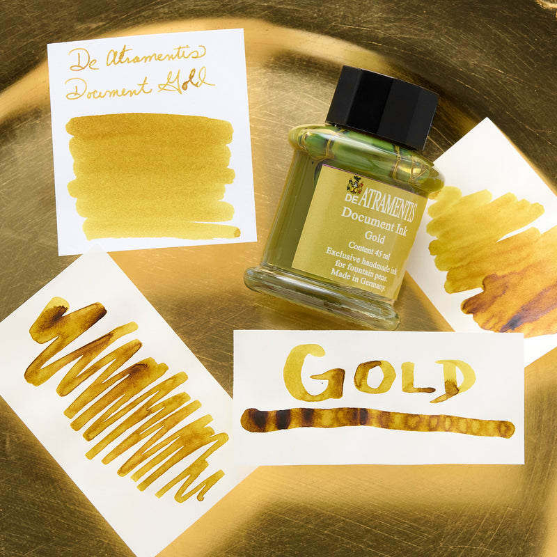 De Atramentis Document Ink Gold - Ink Sample
