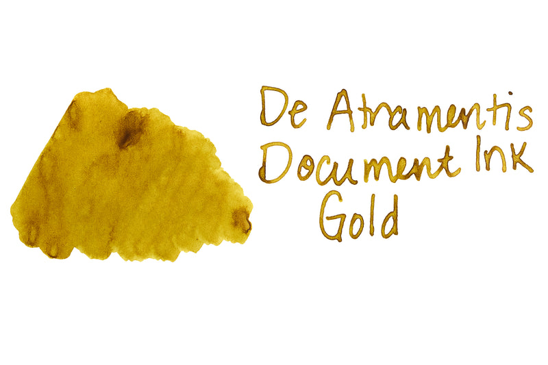 De Atramentis Document Ink Gold - Ink Sample