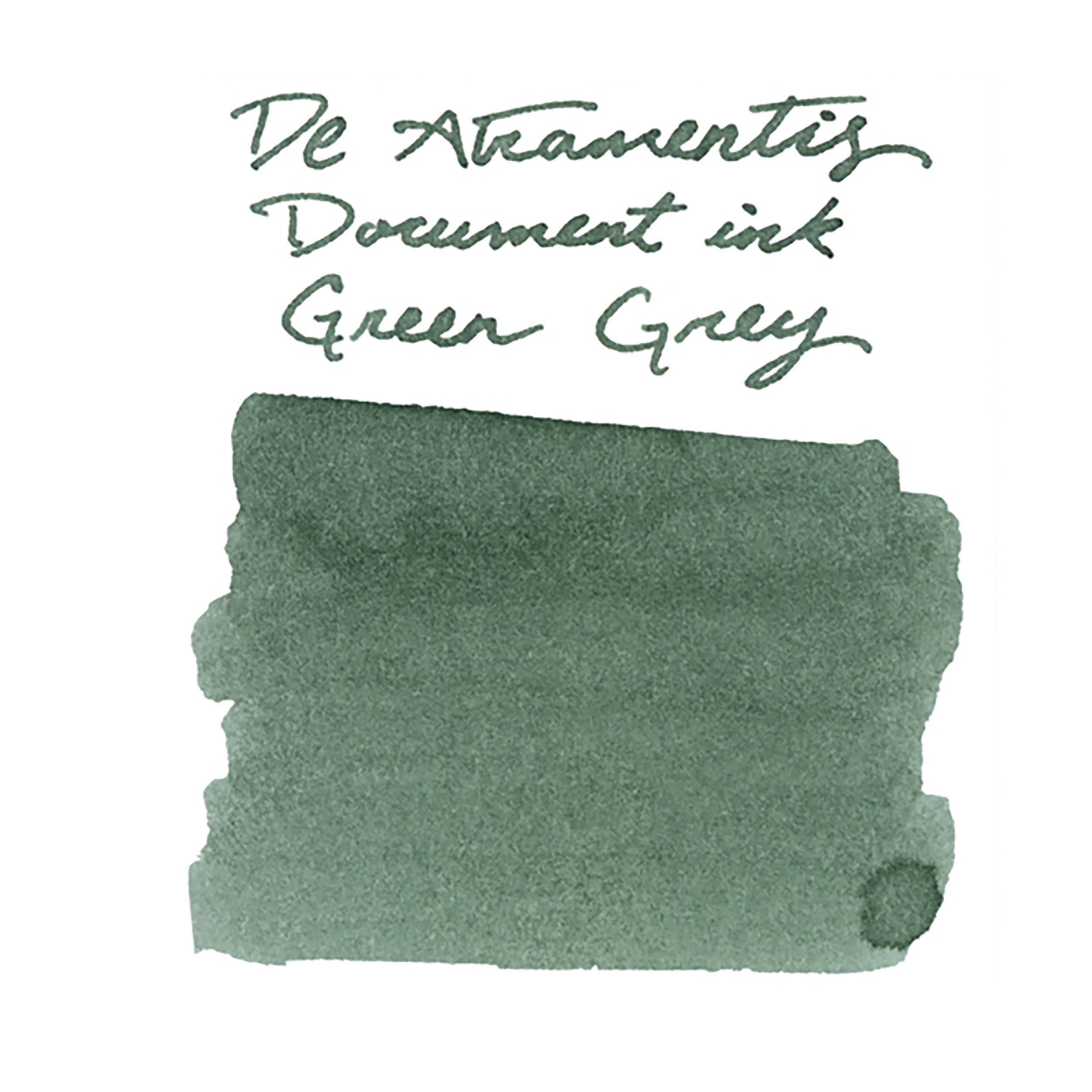 De Atramentis Document Ink Green Grey - Ink Sample - The Goulet