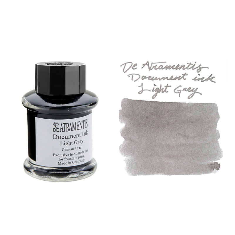 De Atramentis Document Ink Light Grey - 45ml Bottled Ink