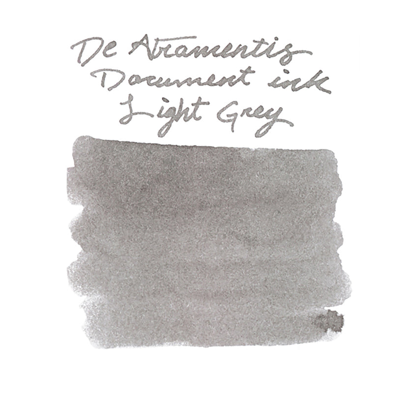 De Atramentis Document Ink Light Grey - Ink Sample