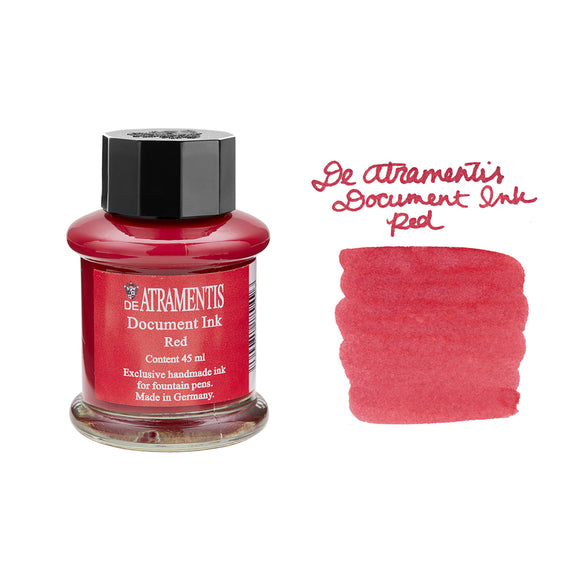 De Atramentis Document Ink Red - 45ml Bottled Ink