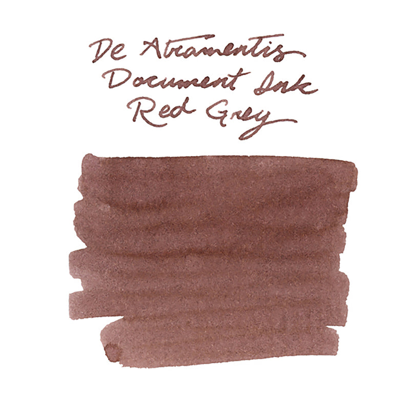 De Atramentis Document Ink Red Grey - Ink Sample