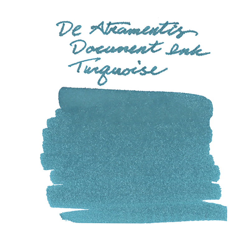 De Atramentis Document Ink Turquoise - Ink Sample