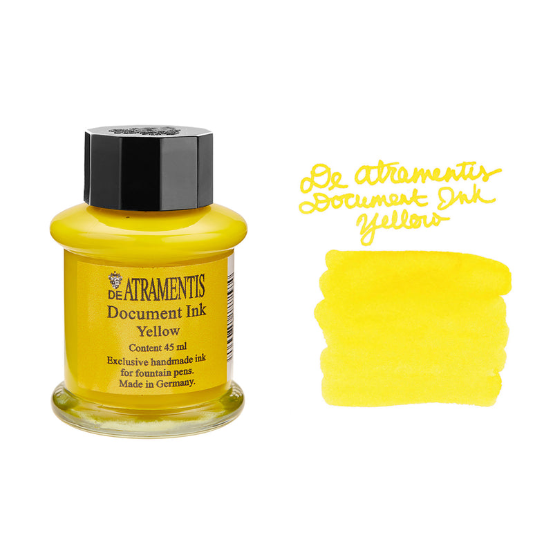De Atramentis Document Ink Yellow - 45ml Bottled Ink