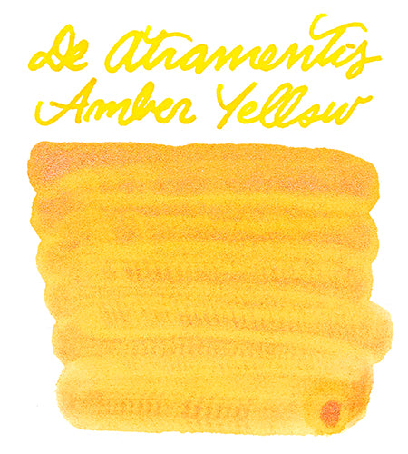 De Atramentis Pearlescent Amber Yellow-Copper - Ink Sample
