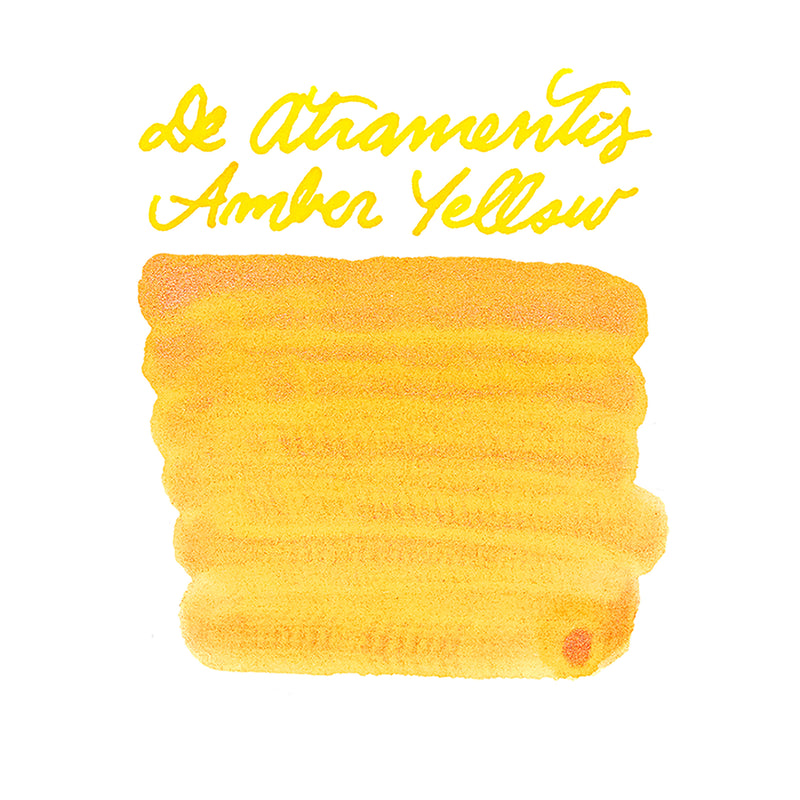 De Atramentis Pearlescent Amber Yellow-Copper - Ink Sample