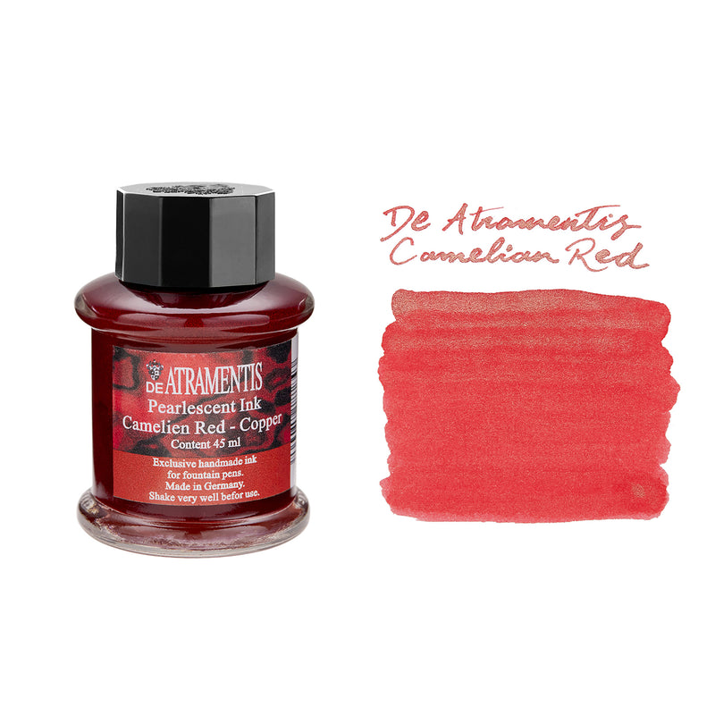 De Atramentis Pearlescent Camelien Red-Copper - 45ml Bottled Ink