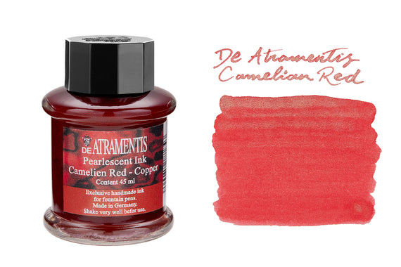 De Atramentis Pearlescent Camelien Red-Copper - 45ml Bottled Ink