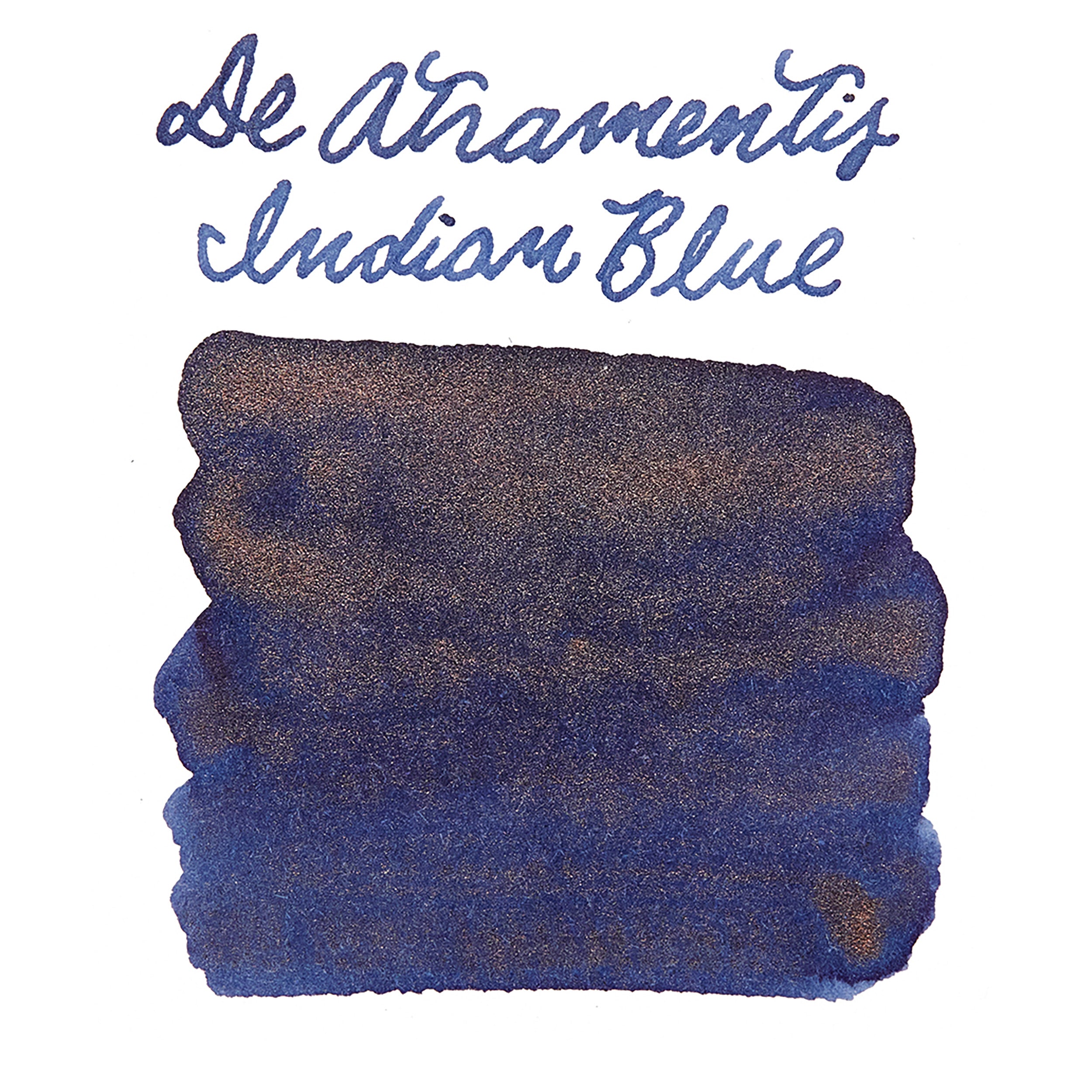 De Atramentis Pearlescent Indian Blue-Copper - Ink Sample - The Goulet ...