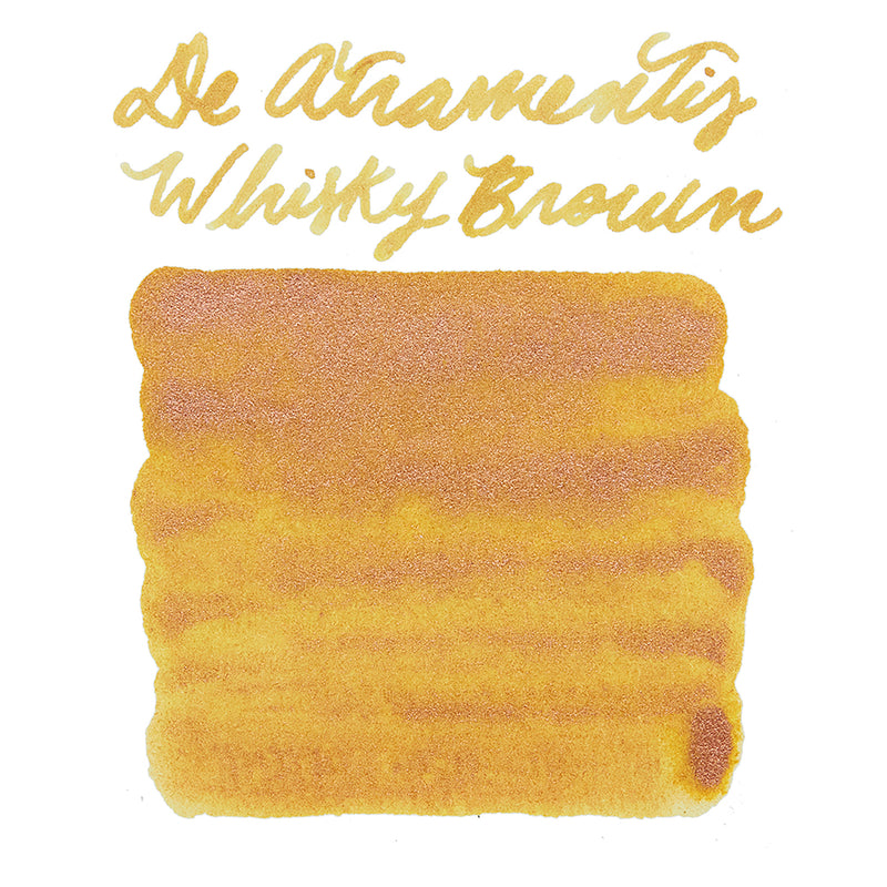 De Atramentis Pearlescent Whisky Brown-Copper - Ink Sample