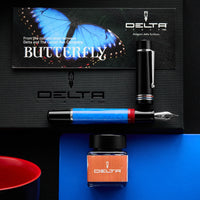 Delta Butterfly Fountain Pen - Blue Morpho (Special Edition)