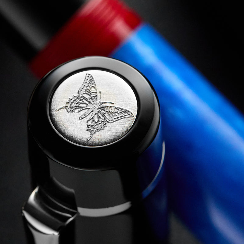 Delta Butterfly Fountain Pen - Blue Morpho (Special Edition)