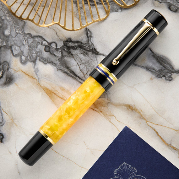 Delta Butterfly Fountain Pen - Yellow Swallowtail (Special Edition)