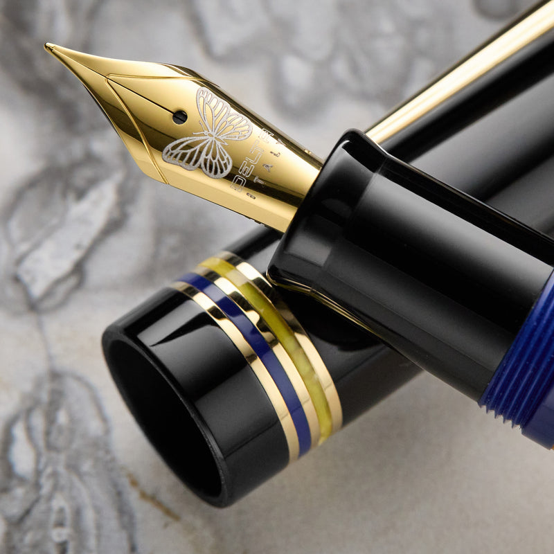 Delta Butterfly Fountain Pen - Yellow Swallowtail (Special Edition)