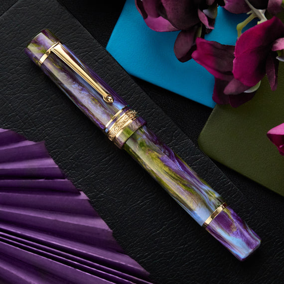 Delta DV Original Mid Size Fountain Pen - Wisteria Walk (Limited Edition)