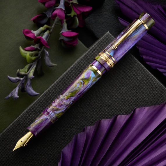 Delta DV Original Mid Size Fountain Pen - Wisteria Walk (Limited Edition)