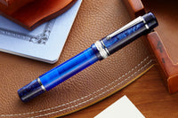 Delta DV Original Mid-Size Fountain Pen - Blue Demonstrator (Special Edition)