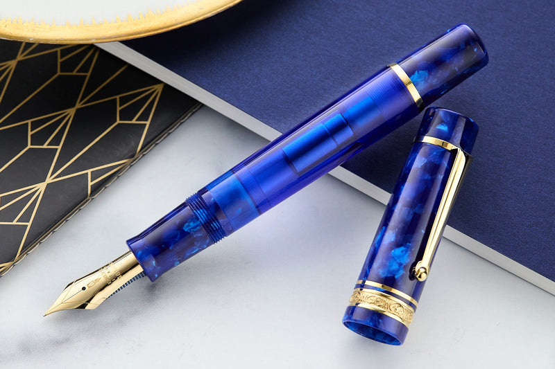 Delta DV Original Mid-Size Fountain Pen - Imperial Blu (Limited Edition)