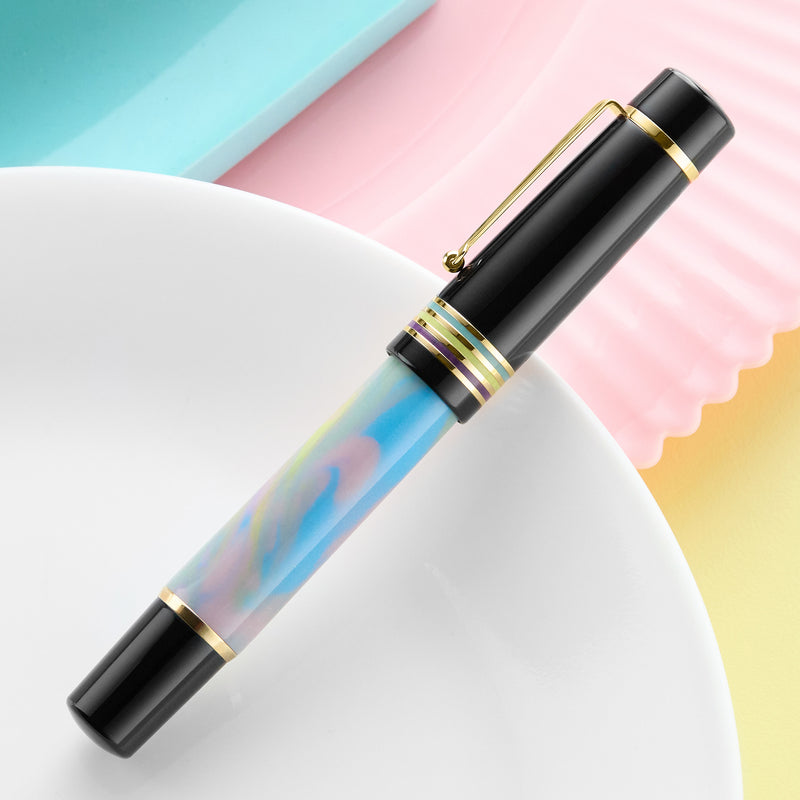 Delta DV Original Mid-Size Fountain Pen - Cosmic Cotton Candy (Limited Edition)