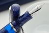 Delta Lapis Blue Celluloid Fountain Pen - Palladium (Limited Edition)