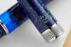 Delta Lapis Blue Celluloid Fountain Pen - Palladium (Limited Edition)