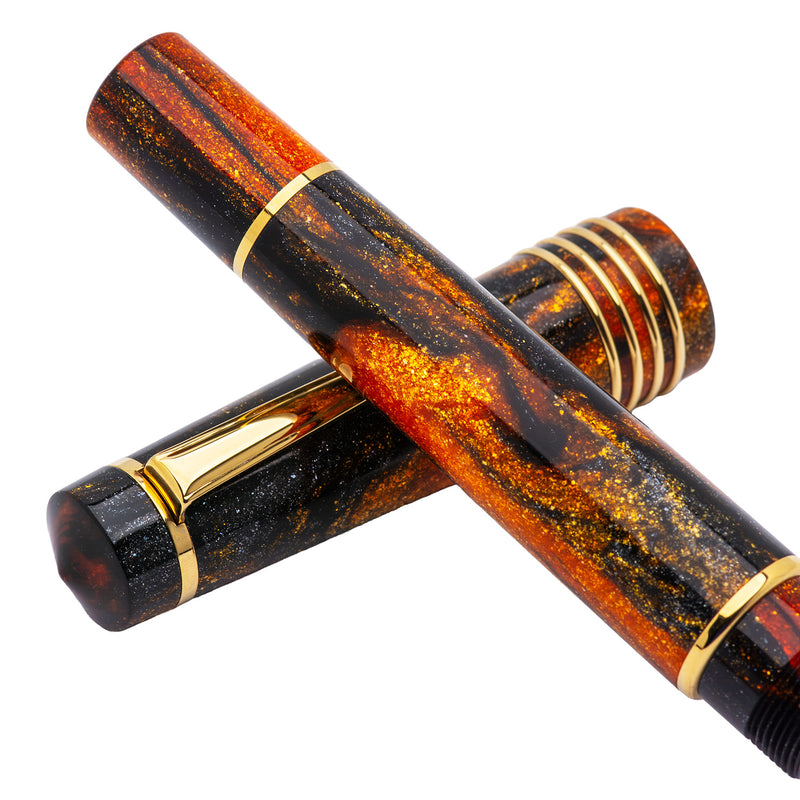Delta DV Original Mid Size Fountain Pen - Glow Up Oro