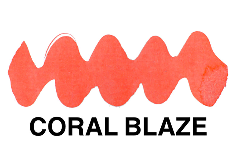 Diamine Coral Blaze - Ink Sample