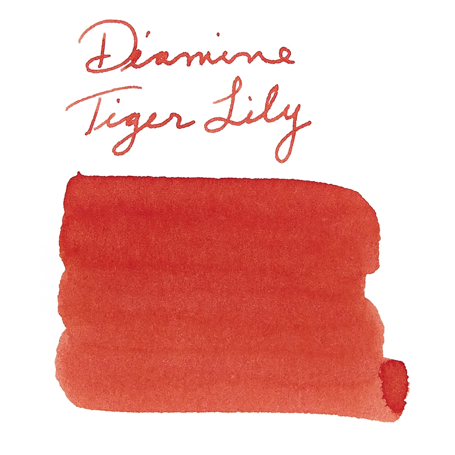 tiger lily color Diamine Forever Tiger Lily - 2ml Fountain Pen Ink Sample