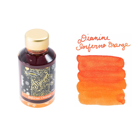 Diamine Inferno Orange - 50ml Bottled Ink