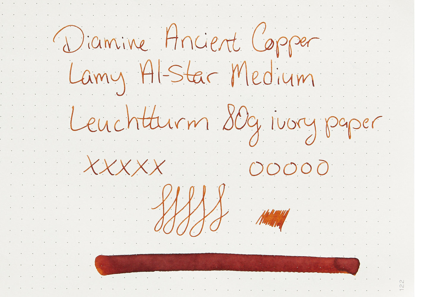 Copper Acetate Ink Diamine Ancient Copper - Ink Sample - The Goulet Pen Company