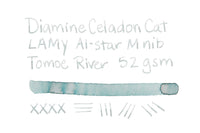 Diamine Celadon Cat - Ink Sample