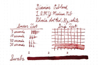 Diamine Oxblood - Ink Sample