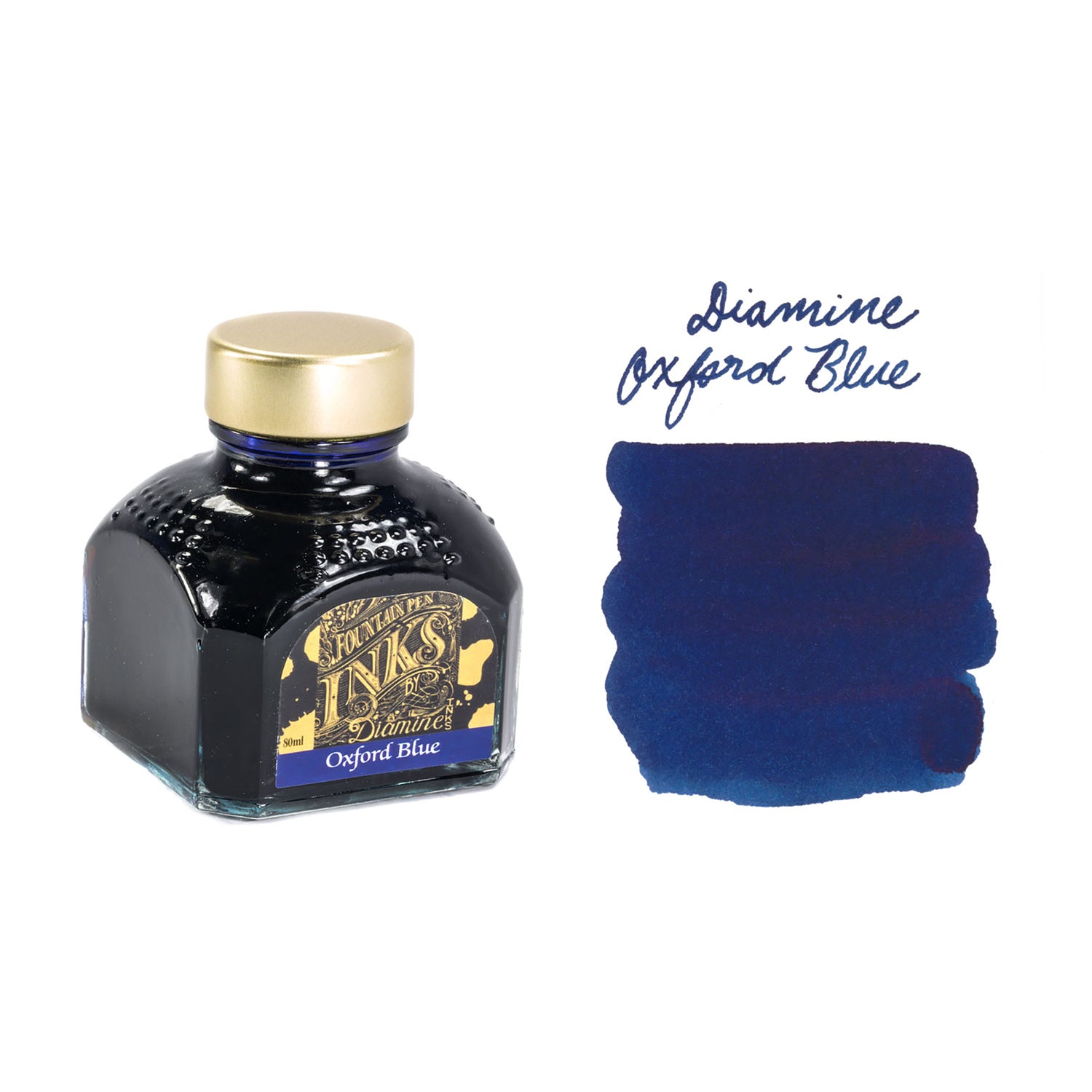 Diamine Oxford Blue 80ml Bottled Fountain Pen Ink The Goulet