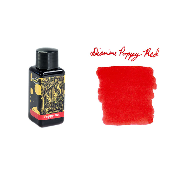 Diamine Poppy Red - 30ml Bottled Ink