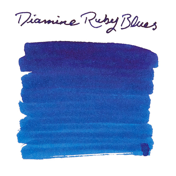 Diamine Ruby Blues - Ink Sample